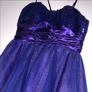 Purple Sparkle Party Dress